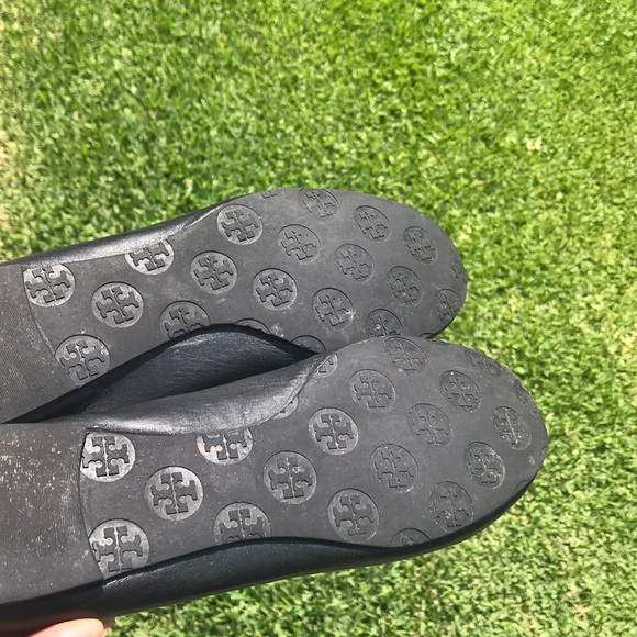 Black Reva Tory Burch Flats. - Picture 6 of 7